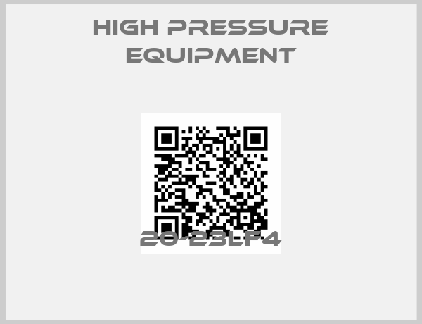 High Pressure Equipment-20-23LF4