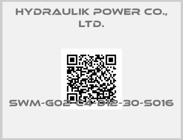 Hydraulik Power Co., Ltd.-SWM-G02-C4-D12-30-S016
