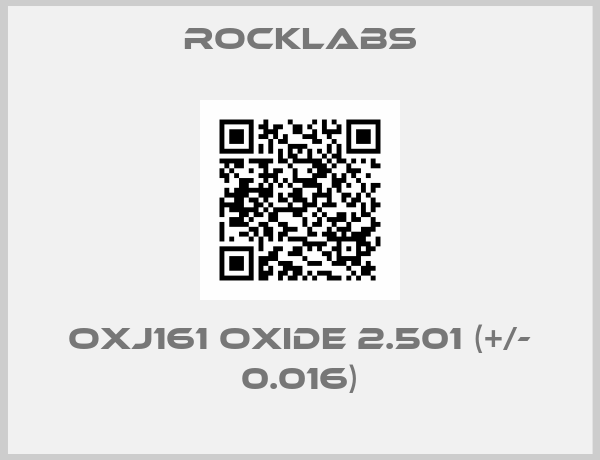 ROCKLABS-OxJ161 Oxide 2.501 (+/- 0.016)