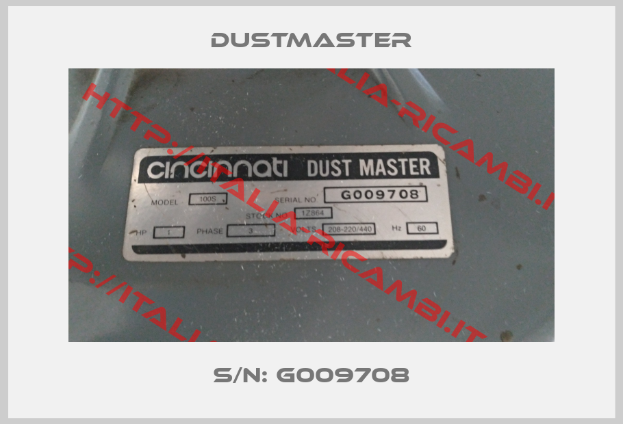 Dustmaster-S/N: G009708