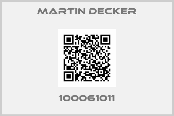 MARTIN DECKER-100061011