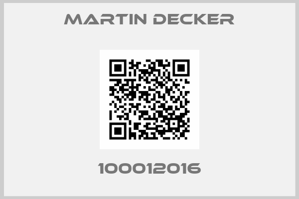 MARTIN DECKER-100012016
