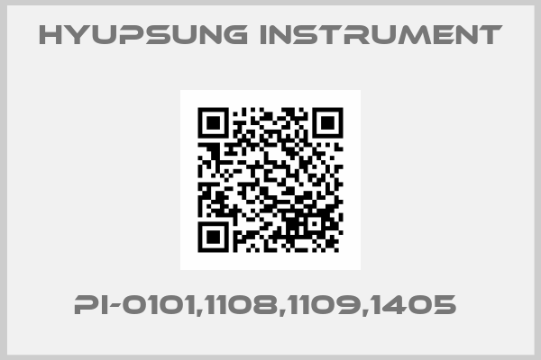 Hyupsung instrument-PI-0101,1108,1109,1405 