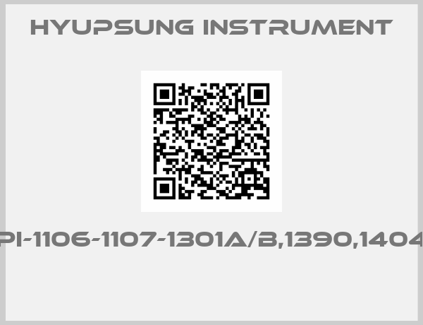 Hyupsung instrument-PI-1106-1107-1301A/B,1390,1404 