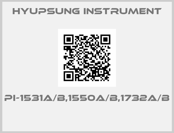 Hyupsung instrument-PI-1531A/B,1550A/B,1732A/B 