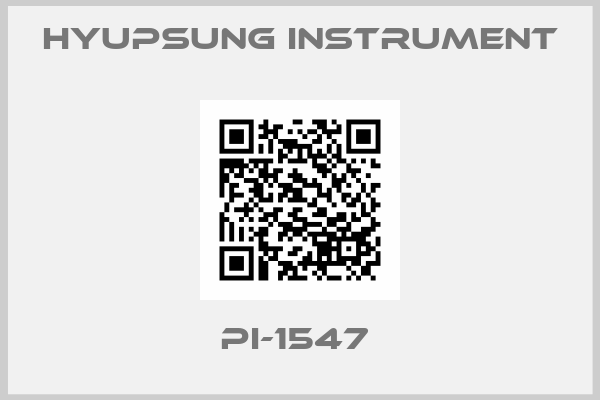 Hyupsung instrument-PI-1547 