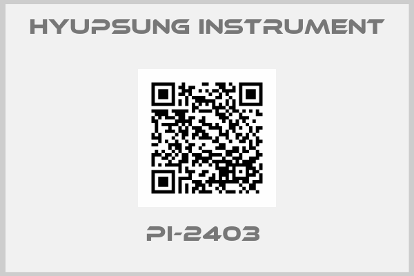 Hyupsung instrument-PI-2403 