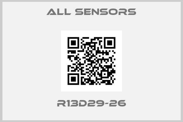 All Sensors-R13D29-26