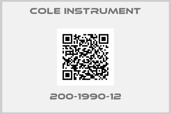Cole Instrument-200-1990-12