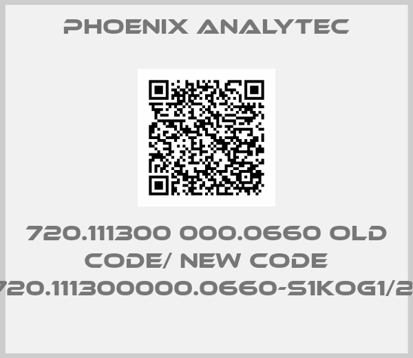 Phoenix Analytec-720.111300 000.0660 old code/ new code 720.111300000.0660-S1KOG1/2"