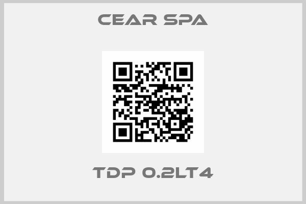 CEAR Spa-TDP 0.2LT4