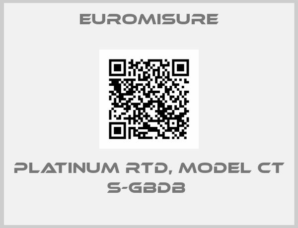 Euromisure-PLATINUM RTD, MODEL CT S-GBDB 