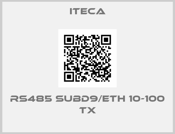 iteca-RS485 SUBD9/ETH 10-100 TX