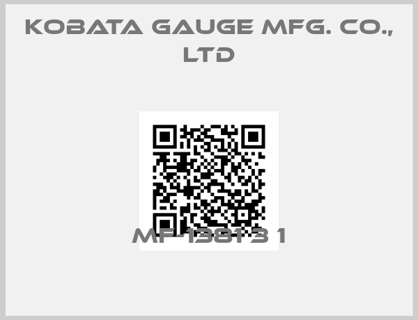 KOBATA GAUGE MFG. CO., LTD-MF-1381 3 1