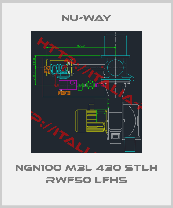 Nu-Way-NGN100 M3L 430 STLH RWF50 LFHS