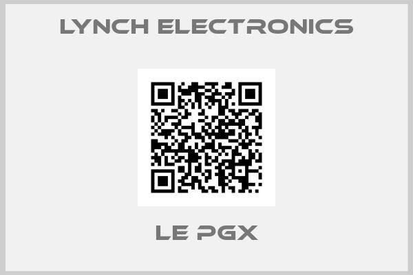 Lynch Electronics-LE PGX