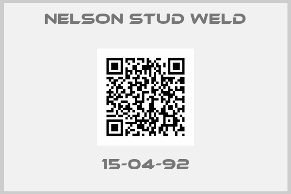 NELSON STUD WELD-15-04-92