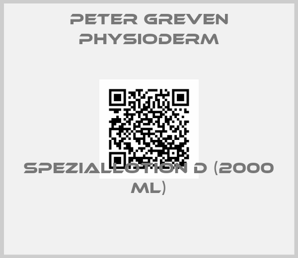 Peter Greven Physioderm-SPEZIALLOTION D (2000 ml)