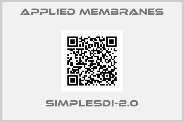 Applied Membranes-SIMPLESDI-2.0
