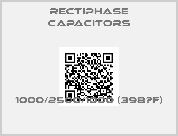 Rectiphase capacitors-1000/2500/1000 (398μF)