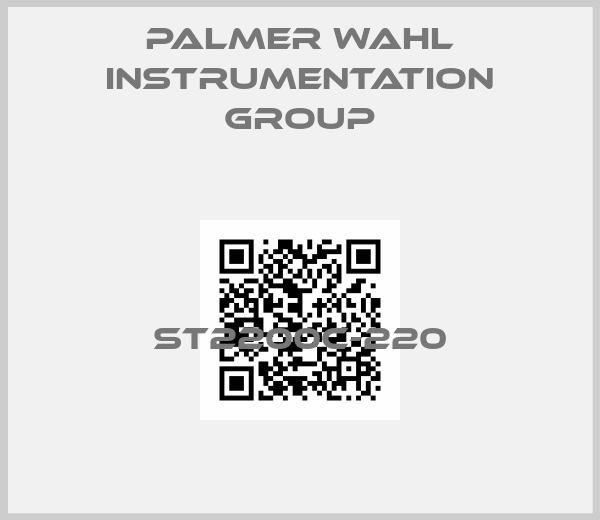 Palmer Wahl instrumentation Group-ST2200C-220