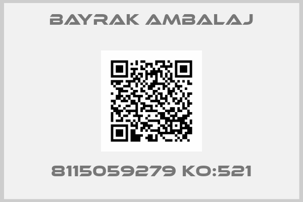 Bayrak Ambalaj-8115059279 KO:521