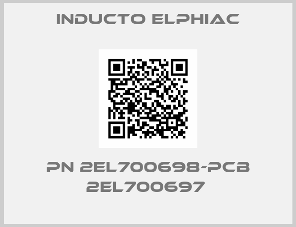 Inducto Elphiac-PN 2EL700698-PCB 2EL700697 