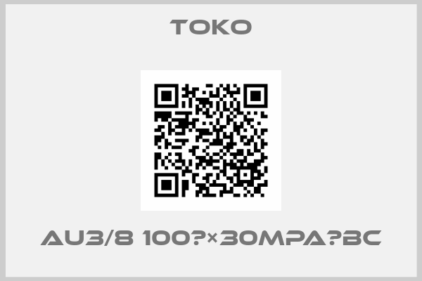 TOKO-AU3/8 100Φ×30Mpa　BC