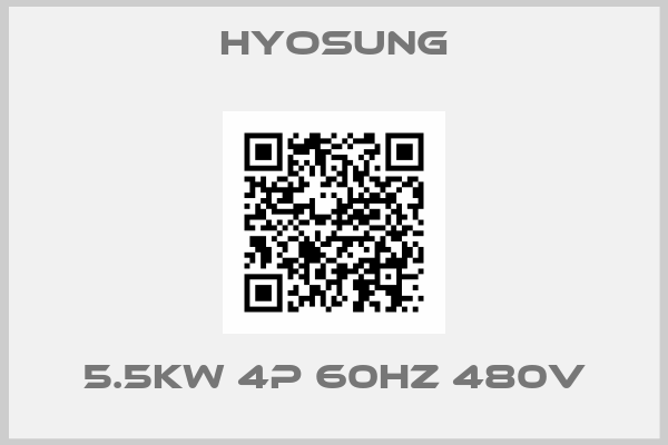 Hyosung-5.5kW 4P 60Hz 480V