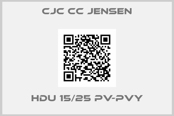 cjc cc jensen-HDU 15/25 PV-PVY
