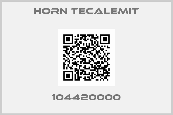 Horn Tecalemit-104420000