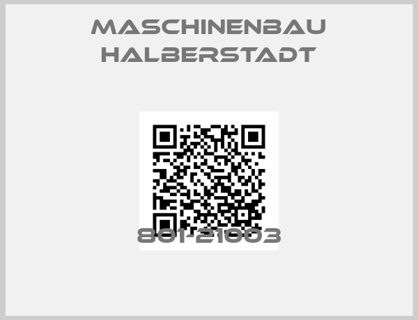 Maschinenbau Halberstadt-801-21003