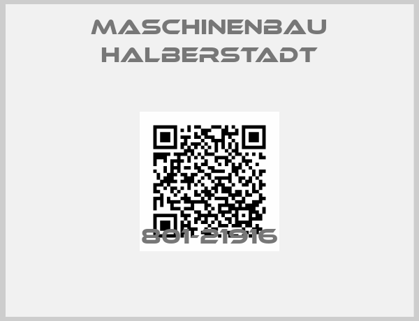 Maschinenbau Halberstadt-801-21916