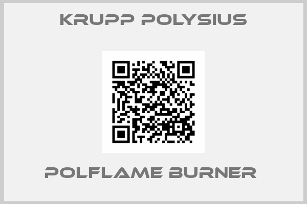 KRUPP Polysius-POLFLAME BURNER 