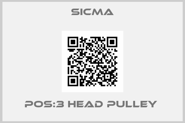 Sicma-POS:3 HEAD PULLEY 