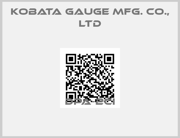 KOBATA GAUGE MFG. CO., LTD-DPA-2CI