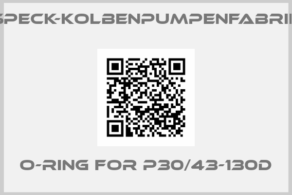 SPECK-KOLBENPUMPENFABRIK-O-ring for P30/43-130D