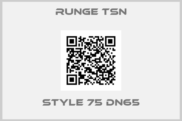 Runge TSN-Style 75 DN65