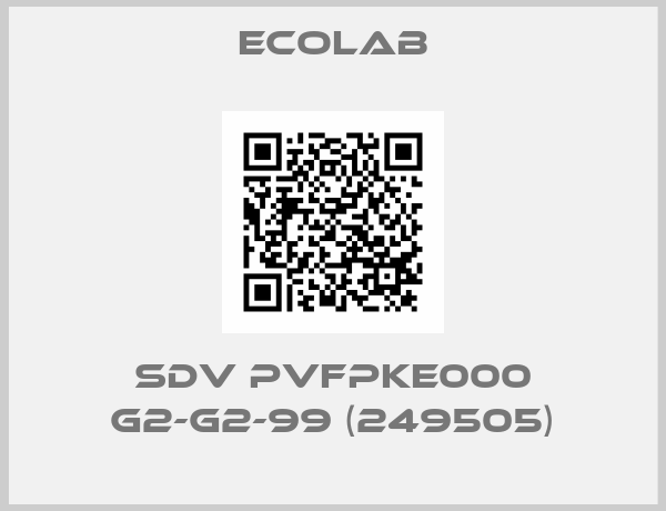 Ecolab-SDV PVFPKE000 G2-G2-99 (249505)