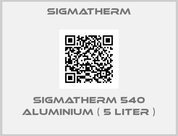 Sigmatherm-Sigmatherm 540 Aluminium ( 5 liter )