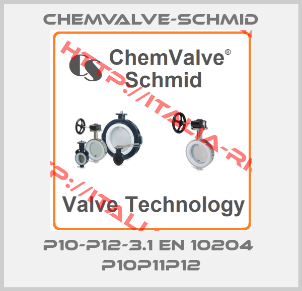 ChemValve-Schmid-P10-P12-3.1 EN 10204  P10P11P12