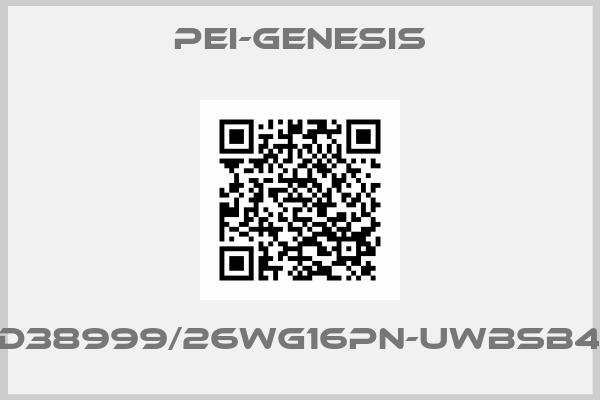 PEI-Genesis-D38999/26WG16PN-UWBSB4