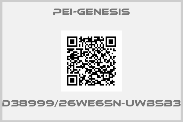 PEI-Genesis-D38999/26WE6SN-UWBSB3