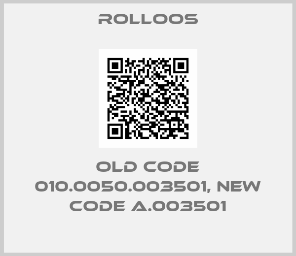 Rolloos-old code 010.0050.003501, new code A.003501