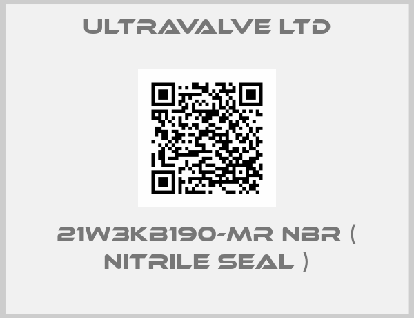 Ultravalve Ltd-21W3KB190-MR NBR ( Nitrile Seal )