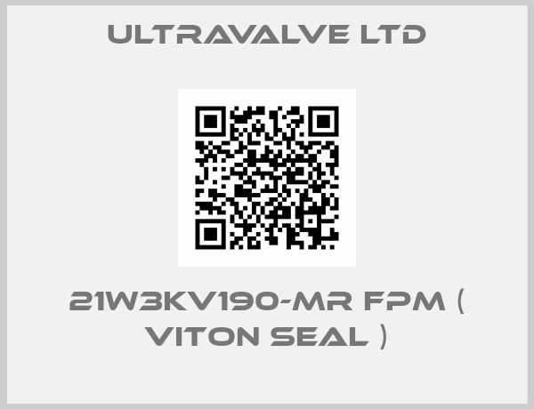 Ultravalve Ltd-21W3KV190-MR FPM ( Viton Seal )