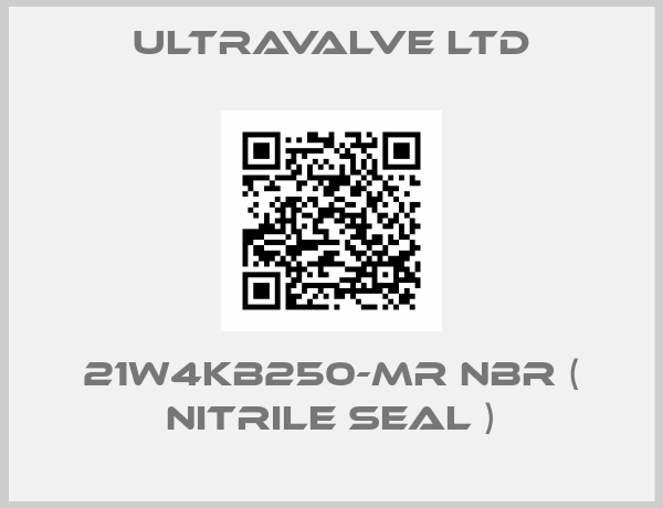 Ultravalve Ltd-21W4KB250-MR NBR ( Nitrile Seal )
