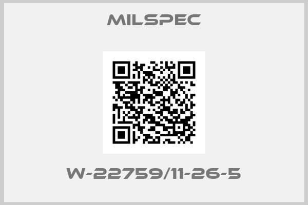 Milspec-W-22759/11-26-5