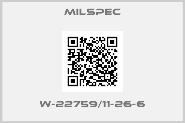 Milspec-W-22759/11-26-6