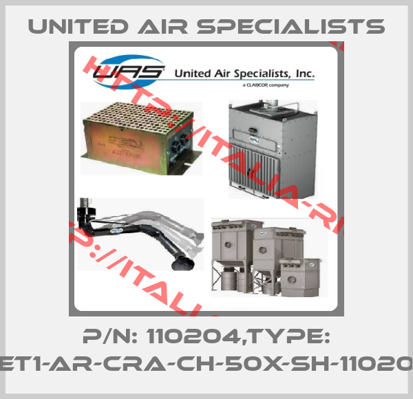 UNITED AIR SPECIALISTS-P/N: 110204,Type: CET1-AR-CRA-CH-50X-SH-110204